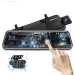 10'' Mirror Dash Cam with Night Vision 1080P