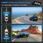 1080P HD Dual Camera Dash Cam with Wi-Fi
