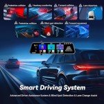 4K Mirror Dash Cam with Rear View & GPS