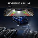 4K Mirror Dash Cam with Backup, Night Vision