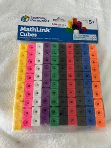 Learning Resources MathLink Cubes - Set of 100 Cubes, Ages 5+ Kindergarten, STEM Activities, Math Manipulatives, Homeschool Supplies, Teacher Supplies