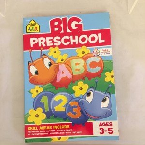 School Zone Big Preschool Workbook: 320 Pages, Toddler, Pre-K, ABCs, Alphabet, Basic Phonics, Writing Skills, Early Math & Numbers, Colors & Shapes, Matching, Follow Directions, Ages 3-5