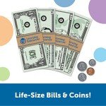 Learning Resources Pretend Play Money - 150 Pieces, Ages 3+ Play Money for Kids, Pretend Money for Kids, Play Money Set, Money and Banking Play Toys, Toddler Learning Toys, for Kids
