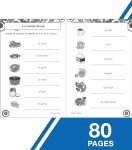 Carson Dellosa Skill Builders K-5 Spanish Workbook, Alphabet, Vocabulary, Sight Words, Numbers, and More, Kindergarten to 5th Grade Classroom or Homeschool Curriculum