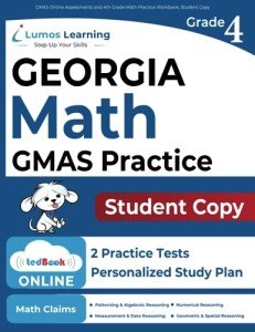 GMAS Online Assessments and 4th Grade Math Practice Workbook, Student Copy: GMAS Study Guide