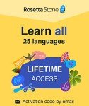 Rosetta Stone Learn UNLIMITED Languages | Lifetime Access - Learn 24 Languages | PC/Mac/iOS/Android Online Code