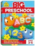 School Zone Big Preschool Workbook: 320 Pages, Toddler, Pre-K, ABCs, Alphabet, Basic Phonics, Writing Skills, Early Math & Numbers, Colors & Shapes, Matching, Follow Directions, Ages 3-5