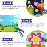 Skillmatics Scissor Skills Activity Book - Snip, Snip, Art & Craft Kit for Kids, 2 Child-Safe Scissors, 25 Fun Activities, TikTok Viral Sensation, Gifts for Girls & Boys Ages 3, 4, 5, 6, 7