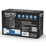 X-ACTO Pencil Sharpener, Mighty Mite Electric Pencil Sharpener with Pencil Saver, SafeStart Motor, Small Pencil Sharpener Perfect for Teacher and Homeschooling Supplies, Black, 1 Count