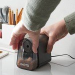X-ACTO Pencil Sharpener, Mighty Mite Electric Pencil Sharpener with Pencil Saver, SafeStart Motor, Small Pencil Sharpener Perfect for Teacher and Homeschooling Supplies, Black, 1 Count