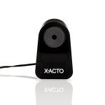 X-ACTO Pencil Sharpener, Mighty Mite Electric Pencil Sharpener with Pencil Saver, SafeStart Motor, Small Pencil Sharpener Perfect for Teacher and Homeschooling Supplies, Black, 1 Count