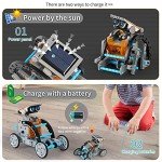 Lucky Doug Toys for Ages 8-13, 12-in-1 STEM Solar Robot Kit Toys Gifts for Kids 8 9 10 11 12 13 Years Old, Educational Building Science Experiment Set Birthday for Kids Boys Girls