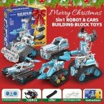 Suplanet STEM Robot for Kids Ages 8-14, 5-in-1 Remote Control and APP Programmable Robot Toys - 720 Pcs DIY Building Science Educational Kit, Building Block Birthday Present for Teen Boys Girls