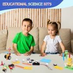 SplashNSpray STEM Robotics Science Kit for Kids Age 8-12, Educational Science Experiments Projects, Engineering Building Toy Electronic Motor Robot Craft, Big Boys & Girls Toys Birthday Present