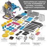 Thames & Kosmos Robotics Workshop with Micro:Bit STEM Experiment Kit, Creative, Educational Coding & Programming Curriculum for Home & School Use, Utilizes MakeCode App to Learn Python, Javascript