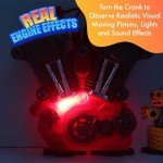 Take Apart Toys Engine Building Kit with Lights, Sounds & Over 20 COOL MECHANIC TOY TOOLS for Kids - Great for Children all Ages - #1 Best Boys Toys Gifts for Boys Idea ! - Hours of Educational Fun!