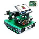 Yahboom Raspberry Pi 4B AI Robot ROS Tank Kit Transbot with Somatosensory Depth Camera 3D Scanner ROS Robotics Coding 2D 3D Mapping Navigation Electronics Building Kit for Adult