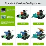 Yahboom Raspberry Pi 4B AI Robot ROS Tank Kit Transbot with Somatosensory Depth Camera 3D Scanner ROS Robotics Coding 2D 3D Mapping Navigation Electronics Building Kit for Adult