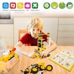 HOMETTER Educational Building Toys, STEM Learning Toy, 10 in 1 Construction Set for Preschool Kids, Engineering Toys Creative Set, Christmas Idea Gift for Boys Age 5 6 7 8 9 10+ Years Old