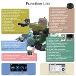 Yahboom Raspberry Pi 4B AI Robot ROS Tank Kit Transbot with Somatosensory Depth Camera 3D Scanner ROS Robotics Coding 2D 3D Mapping Navigation Electronics Building Kit for Adult