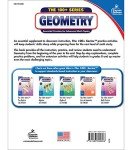 Carson Dellosa The 100 Series Geometry Workbook, Math Book for Grades 8 and Up Covering Trigonometry, Geometric Equations, and More, Classroom or Homeschool Curriculum (Volume 7)