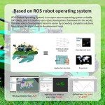 Yahboom Raspberry Pi 4B AI Robot ROS Tank Kit Transbot with Somatosensory Depth Camera 3D Scanner ROS Robotics Coding 2D 3D Mapping Navigation Electronics Building Kit for Adult