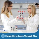 YCHOULEK Molecular Model Kit, 444 Pcs Organic Molecular Chemistry Set, Atom Element Model Kit for Lessons in Chemistry, Molecular Structures Building kit, Ochem Science Gift for Teachers and Students