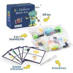 Build a Robot Kit for Kids 8-12, STEM Robotics Building Kits Electronic Robotic Projects Science Experiments, STEAM Toys for Boys Girls Engineering Activities DIY Coding Robots 6 7 8 + Year Old