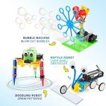 Build a Robot Kit for Kids 8-12, STEM Robotics Building Kits Electronic Robotic Projects Science Experiments, STEAM Toys for Boys Girls Engineering Activities DIY Coding Robots 6 7 8 + Year Old
