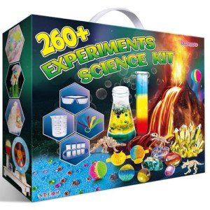YOPINSAND 260 Experiments Science Kits for Kids, S.T.E.M Kit Magic Chemistry Physics Set, Boys Girls Toys Gifts Ideas Birthday Christmas, Volcano, Gemstone, Earth, Science Projects