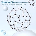 YCHOULEK Molecular Model Kit, 444 Pcs Organic Molecular Chemistry Set, Atom Element Model Kit for Lessons in Chemistry, Molecular Structures Building kit, Ochem Science Gift for Teachers and Students