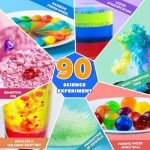 90 Lab Experiments Science Kit for Kids, STEM Activities Educational Scientist Toys Gifts for Age 6-12 Year Old Boys Girls, Chemistry and Physics Set Toys, Volcano Eruption