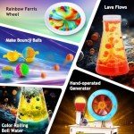 YOPINSAND 260 Experiments Science Kits for Kids, S.T.E.M Kit Magic Chemistry Physics Set, Boys Girls Toys Gifts Ideas Birthday Christmas, Volcano, Gemstone, Earth, Science Projects