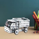 Schylling Steel Works Mechanical Multi-Model - Steel Building Set - Includes 300 Pieces, Tools, and Instructions to Make 10 Different Models - Ages 8 and Up