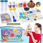 UNGLINGA 70+ Experiments Science Kit for Kids, Chemistry Set, Educational Toys Gifts Idea for Boys and Girls Birthday Christmas S.T.E.M Toy Project