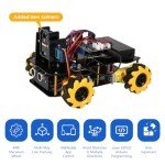 ACEBOTT Smart Robot Camera Car Kit, 4WD Remote Control Car Compatible with Arduino IDE, Electronic Programming Project/STEM Education/Science Coding Kit for 12+ Teens & Adults Unique Gifts