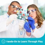 Molecular Model Kit, 124 Pcs Organic Molecular Chemistry Set, Atom Element Model Kit for Lessons in Chemistry, Molecular Structures Building kit, Ochem Science Gift for Teachers and Students