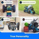 Makeblock mBot2 Rover Robotics Kit, Interactive Emo Robot for Coding Learning and Outdoor Play, Remote Control Coding Robot for Kids 8-12 and up, STEM Educational Building Toys Gifts for Kids