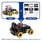 ACEBOTT Smart Robot Camera Car Kit, 4WD Remote Control Car Compatible with Arduino IDE, Electronic Programming Project/STEM Education/Science Coding Kit for 12+ Teens & Adults Unique Gifts