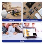 ACEBOTT Smart Robot Camera Car Kit, 4WD Remote Control Car Compatible with Arduino IDE, Electronic Programming Project/STEM Education/Science Coding Kit for 12+ Teens & Adults Unique Gifts