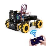 ACEBOTT Smart Robot Camera Car Kit, 4WD Remote Control Car Compatible with Arduino IDE, Electronic Programming Project/STEM Education/Science Coding Kit for 12+ Teens & Adults Unique Gifts