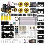 ACEBOTT Smart Robot Camera Car Kit, 4WD Remote Control Car Compatible with Arduino IDE, Electronic Programming Project/STEM Education/Science Coding Kit for 12+ Teens & Adults Unique Gifts