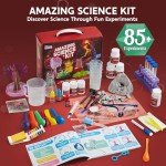 Klever Kits Amazing Science Kits- 85+ Experiments Educational Toys, STEM Activities with Erupting Volcano and Growing Crystal Tree for Kids Aged 6 7 8+