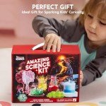 Klever Kits Amazing Science Kits- 85+ Experiments Educational Toys, STEM Activities with Erupting Volcano and Growing Crystal Tree for Kids Aged 6 7 8+