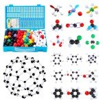 EXBEPE Chemistry Molecular Model Kit 452pc with C60,Educational Science Set Learning Chemistry Atoms,Bonds and Structures Teaching Aids School Supplies