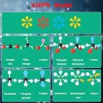 EXBEPE Chemistry Molecular Model Kit 452pc with C60,Educational Science Set Learning Chemistry Atoms,Bonds and Structures Teaching Aids School Supplies