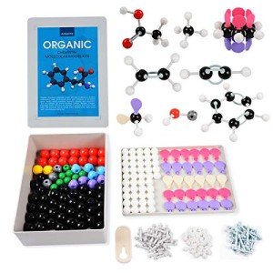 Organic Chemistry Model Kit (307 PCS) – Armyte Chemistry Molecular Model for Teacher Student and Young People Academic Chemistry Education, Pack with Atoms, Bonds, Electron Orbital (Colorful)