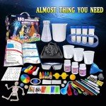 PATIFEED 150 Experiments Science Kit for Kids, Chemistry Set, Scientific Christmas Birthday Toys Gifts Ideas for Boys Girls, Break Geodes, Volcano,S.T.E.M Learning Projects