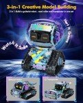 3 in 1 STEM Robotics Toy Building Blocks Set, Programmable APP Remote Control Robot/Car Robot Coding Kit, STEM Project Education Birthday Gift for Boys and Girls Ages 8-12 (433 Pieces)