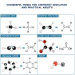 Organic Chemistry Model Kit (307 PCS) – Armyte Chemistry Molecular Model for Teacher Student and Young People Academic Chemistry Education, Pack with Atoms, Bonds, Electron Orbital (Colorful)